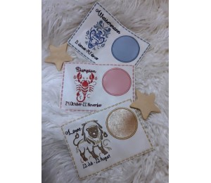 Stickserie - ITH Mug Rugs Zodiac Sternzeichenmotive Vollstick